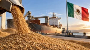 México fue el principal destino del trigo estadounidense inspeccionado en la última semana.