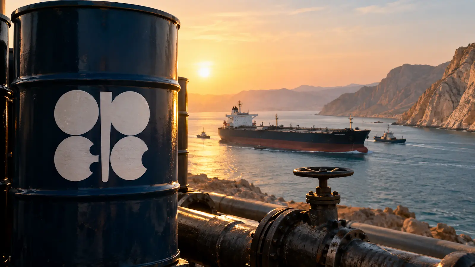 OPEP+ pausa los aumentos para octubre mientras Ormuz mantiene la tensión sobre Brent y WTI.