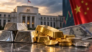Plata y oro llegan a la Fed con presión de dólar tasas y señales mixtas de China.