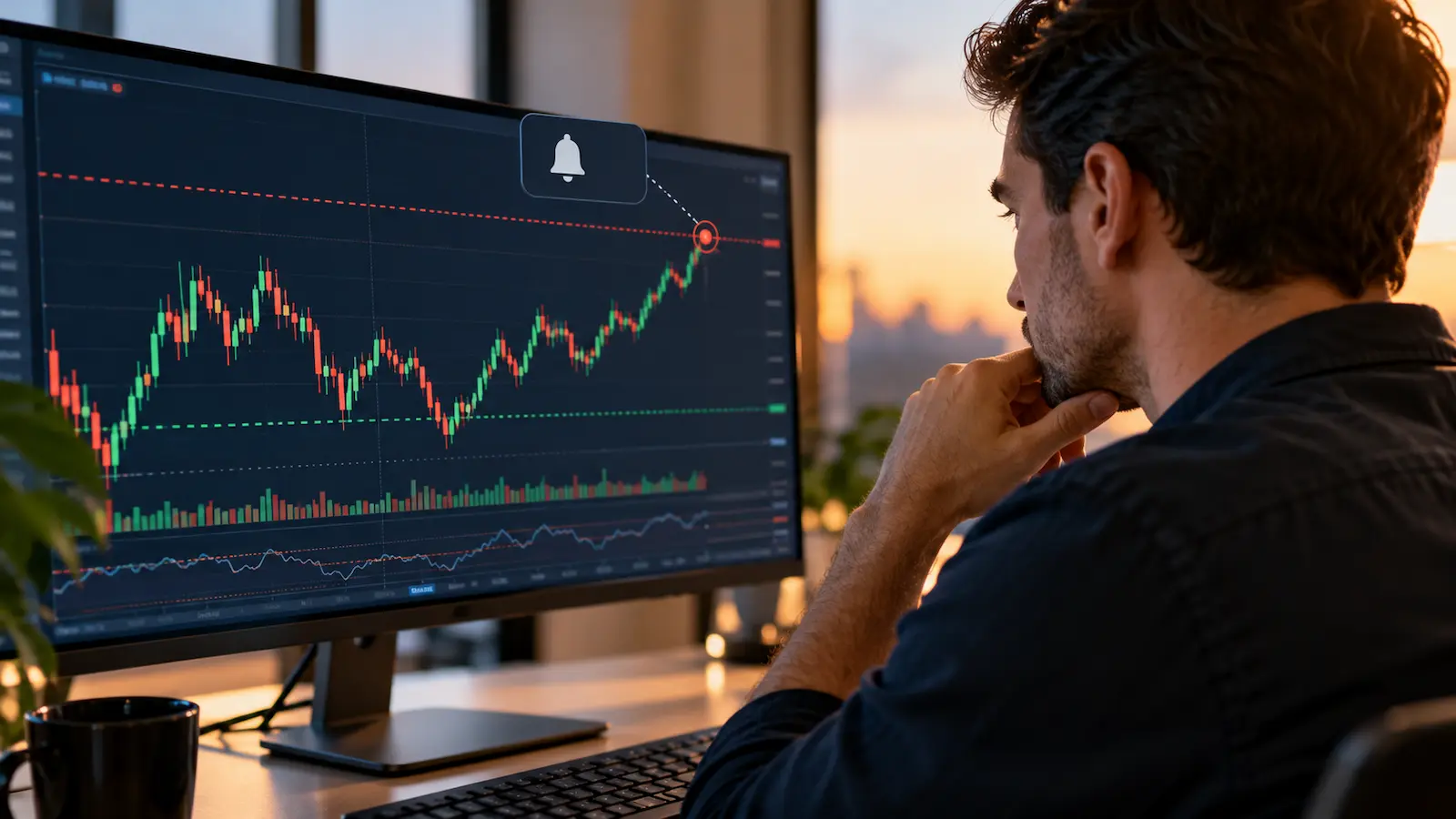 TopstepX permite crear alertas de precio aunque deben rehacerse tras el rollover del contrato.