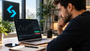 Usuario revisa margen y condiciones antes de operar CFD en Bitget.