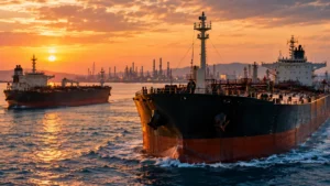 Brent y WTI reflejan una brecha marcada por fletes seguros y riesgo marítimo.