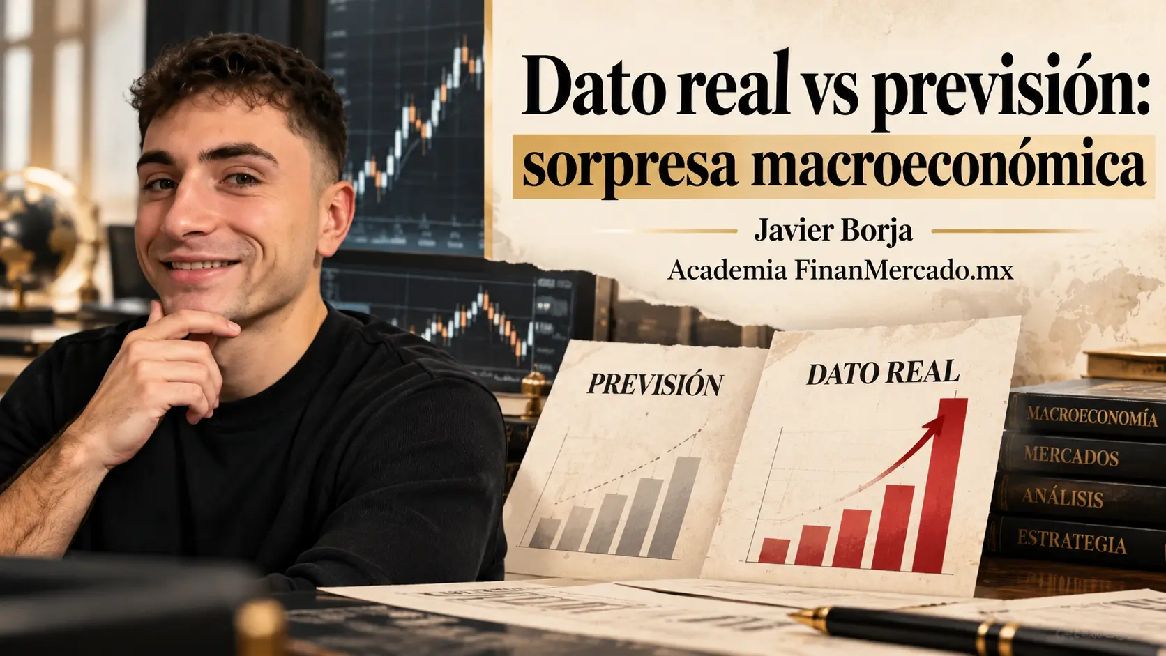 Dato real vs previsión sorpresa macroeconómica