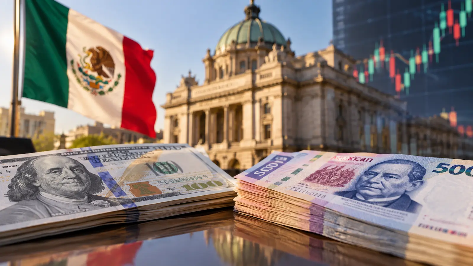 El USD MXN cerró en 18.29 mientras la encuesta de Banxico mantuvo 17.50 para fin de año.