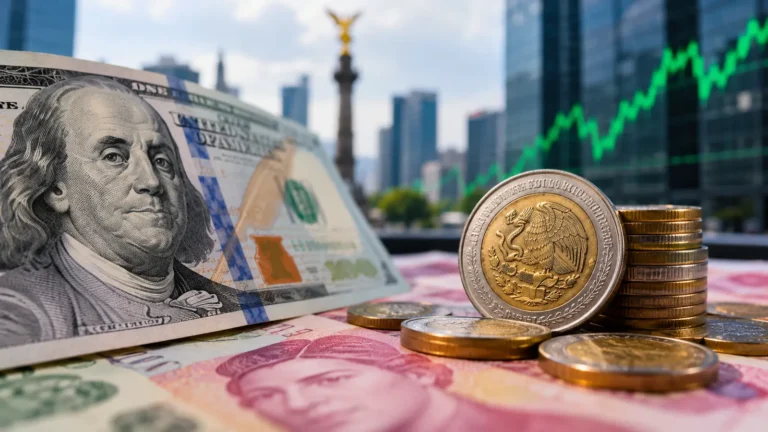 El USD MXN ronda 18.45 mientras el peso recibe apoyo de un entorno externo menos adverso.