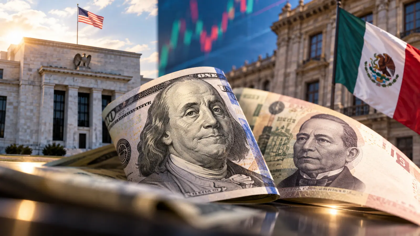El dólar llega fuerte al CPI mientras el USD MXN vigila inflación Fed y Banxico.