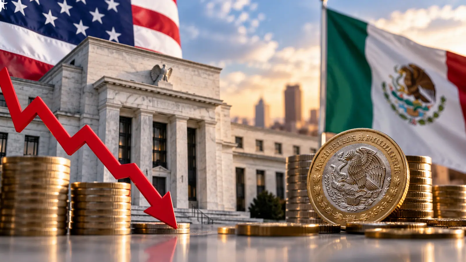 El empleo débil en EUA redujo las apuestas de alza de la Fed y alivió al peso mexicano.