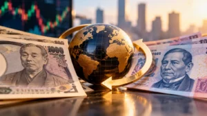 El yen y el peso mexicano se conectan a través del carry trade y el apetito global por riesgo.