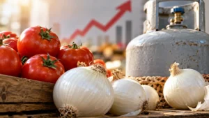 Jitomate cebolla y gas LP estuvieron entre los precios que más presionaron la inflación.