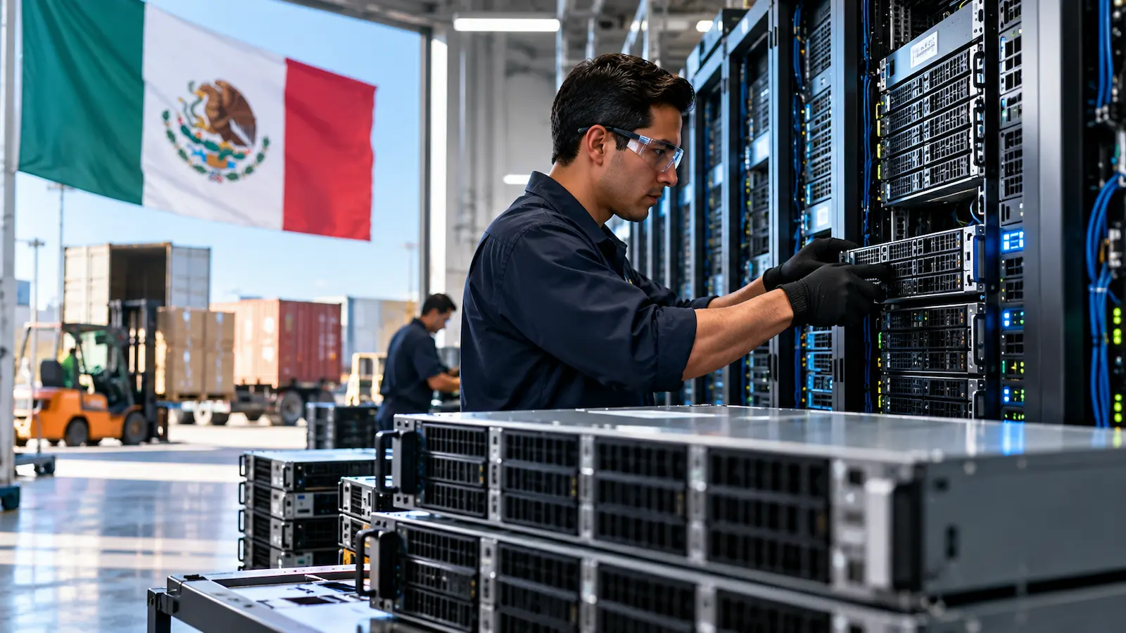 Servidores y equipo de cómputo ganan peso en las exportaciones mexicanas ligadas a la IA.